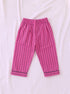Fuchsia Striped Night Suit Set