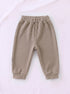 Ribbed High Neck Set (Heather Brown)