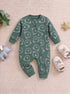 Bear Printed Drop Needle Sleepsuit