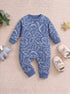 Dinosaur Printed Drop Needle Sleepsuit