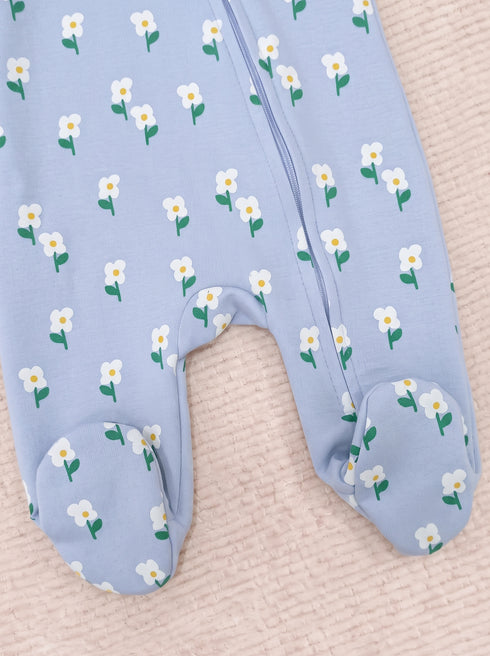 Daisy Garden Fleece Footed Sleepsuit