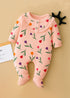 Tulip Garden Frill Buttoned Interlock Sleepsuit