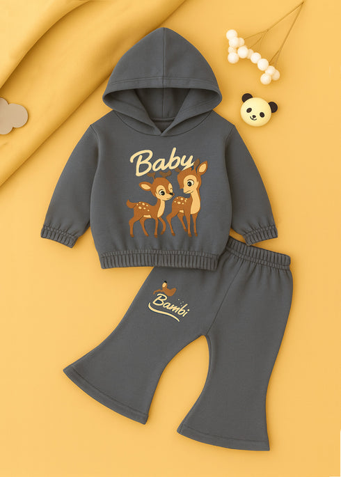 Bambi Deer Fleece Hooded Set