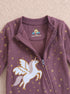 Moonlit Unicorn Printed Fleece Footed Sleepsuit