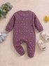 Moonlit Unicorn Printed Fleece Footed Sleepsuit