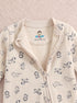 Jungle Animal Printed Fleece Footed Sleepsuit
