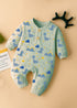 Dino World Interlock Henley Sleepsuit