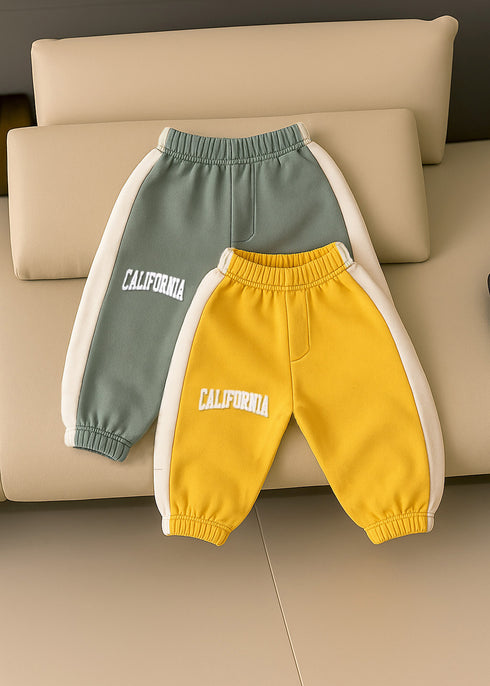 2-Pack Color Block Fleece Pajama (Yellow & Green)