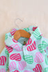 Mint Leaf Printed Fleece Hooded Sleepsuit