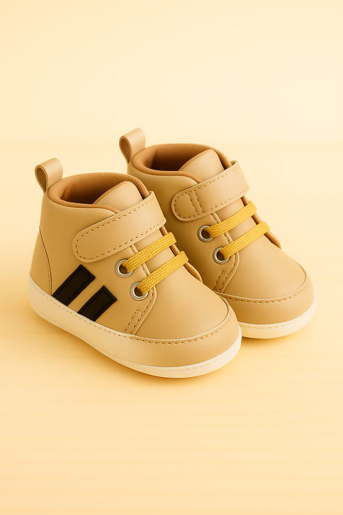 Brown Baby Sneaker with Velcro Strap