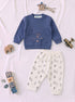 Bear Buddy Cuddle Pajama Set (Navy)