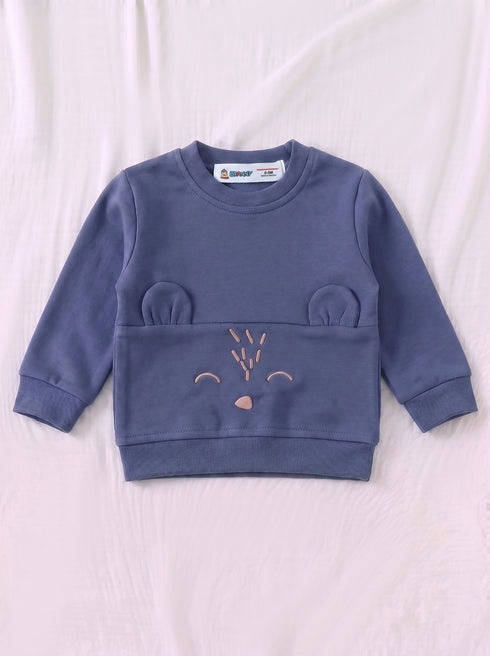 Bear Buddy Cuddle Pajama Set (Navy)