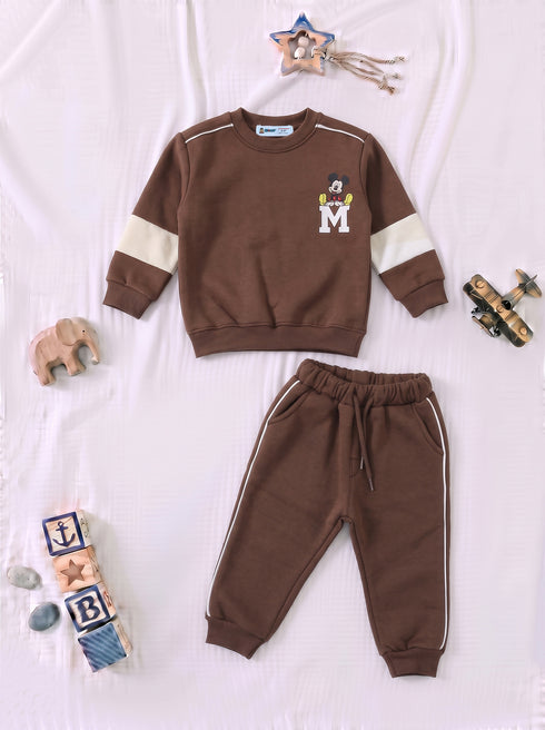 Mickey Mouse Panelled Sweatshirt Set