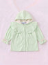 Heartful Ruffle Bow Hooded Set (Light Green)