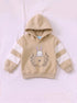 Bunny Floral Panelled Fleece Hooded Set