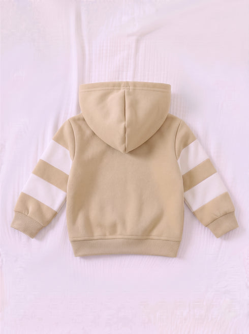 Bunny Floral Panelled Fleece Hooded Set