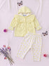 Heartful Ruffle Bow Hooded Set (Yellow)