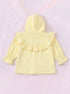 Heartful Ruffle Bow Hooded Set (Yellow)
