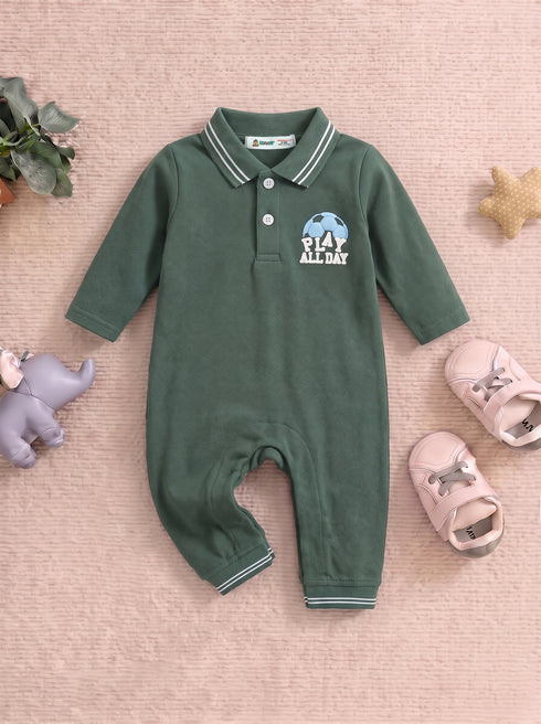 Play All Day Polo Sleepsuit