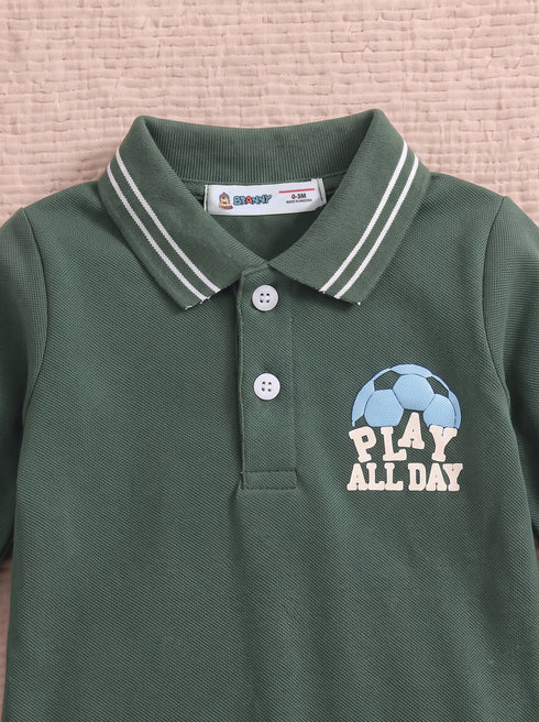 Play All Day Polo Sleepsuit