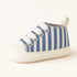 Blue & White Striped Baby Sneaker