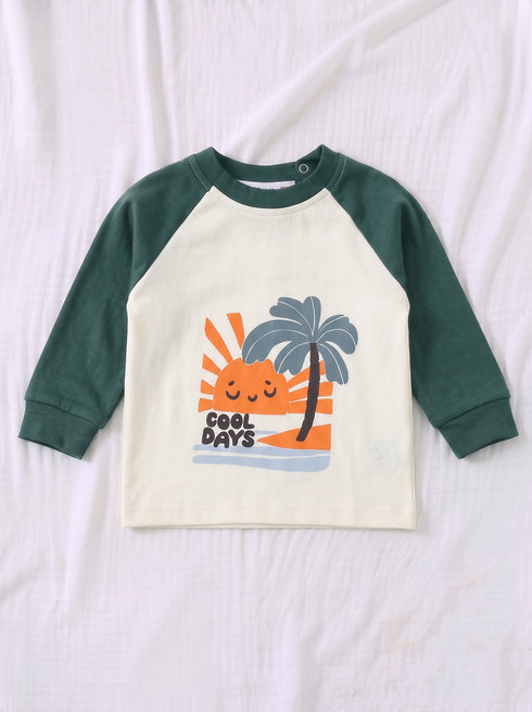 Cool Days Raglan Interlock Pajama Set