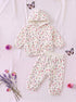 Dainty Bloom Fleece Hooded Set