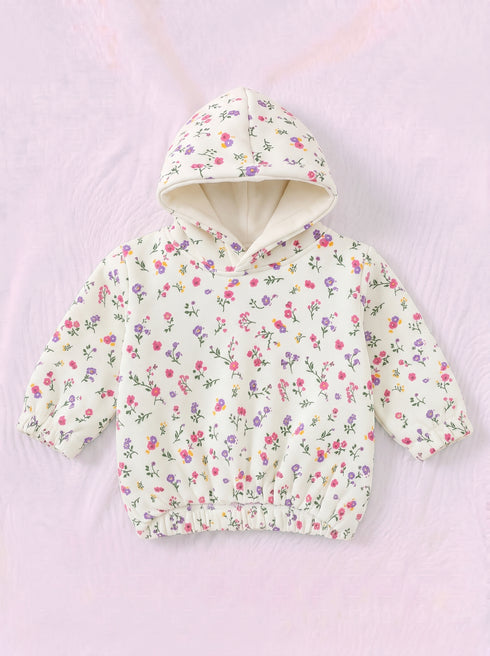Dainty Bloom Fleece Hooded Set