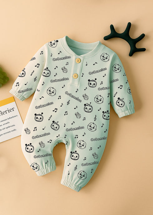 Cocomelon Interlock Henley Sleepsuit
