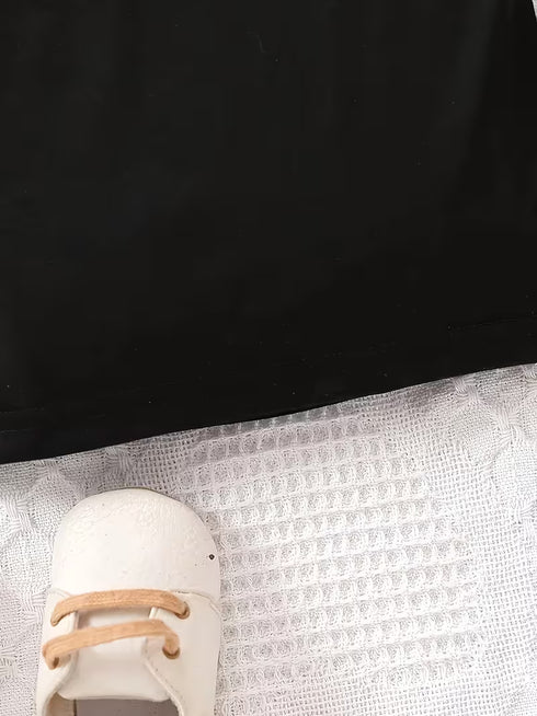 I Love Mom Printed Interlock Short Set