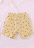 Yellow Bloom Bow Detail Frock Set