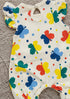 Butterfly Bloom Printed Flutter Sleeve Buttoned Romper
