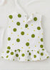 Green Polka Dot Bow Detail Frock Set