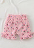 Pink Cherry Bow Detail Frock Set