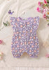 Bunny Bloom Front Open Frill Romper