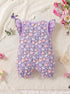 Bunny Bloom Front Open Frill Romper