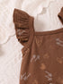 Love Doodle Frilled Romper