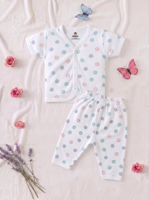 Apple Printed Night Suit