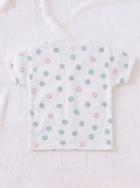 Apple Printed Night Suit