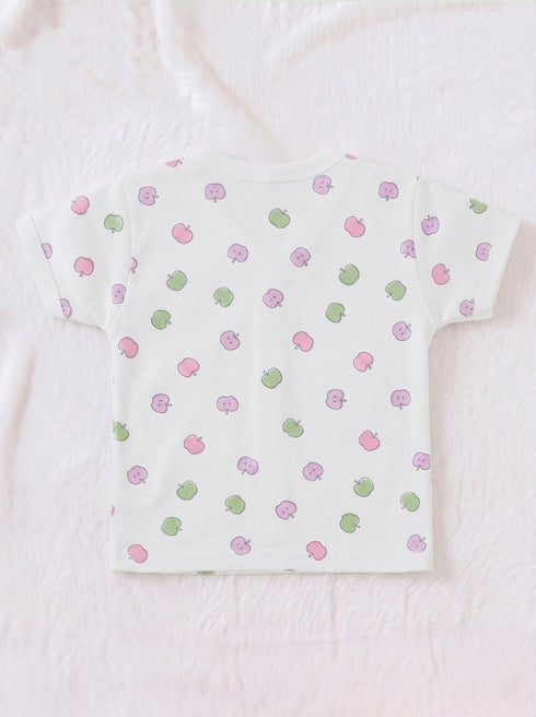 Apple Printed Night Suit