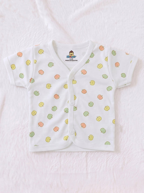 Pastel Apple Printed Night Suit