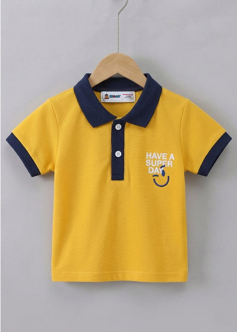 Super Day Panelled Polo Short Set