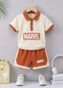 Marvel Printed Panelled Polo Short Set