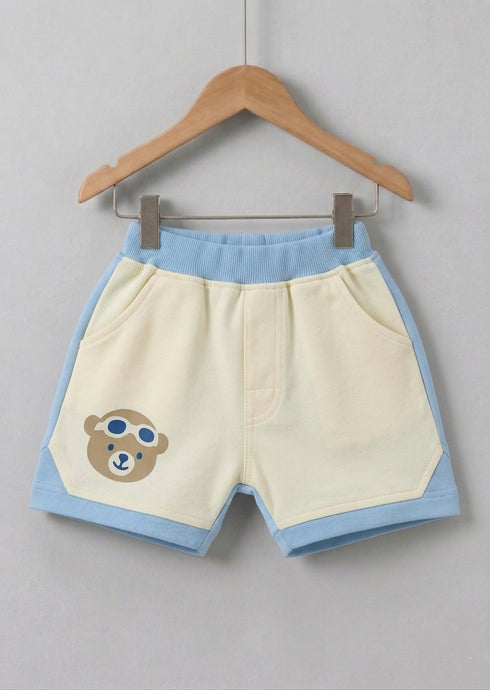 Little Sky Patrol Panelled Polo Short Set