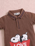 Snoopy Love Polo Romper