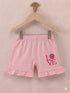 Strawberry Bliss Ruffle Sleeve Interlock Short Set