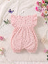 Cherry Blossom Bow Detail Frill Romper