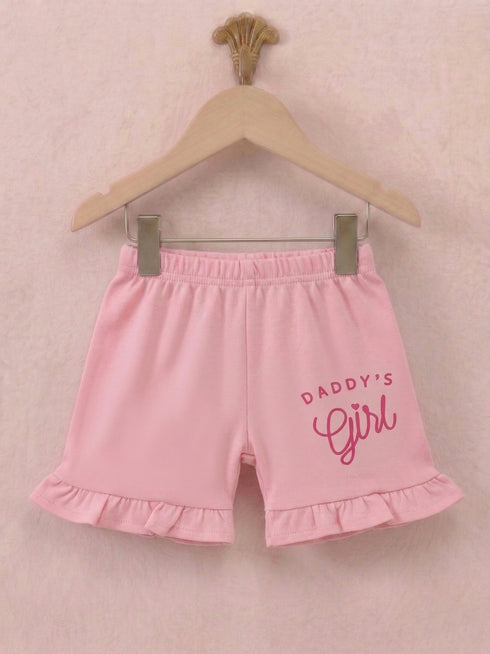 Daddy's Girl Ruffle Sleeve Interlock Short Set