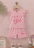 Daddy's Girl Ruffle Sleeve Interlock Short Set