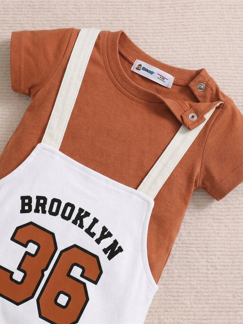 Brooklyn Dungaree Romper